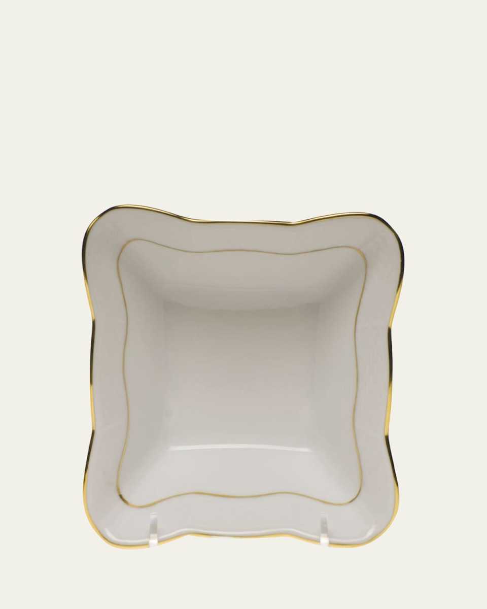 Golden Edge Small Square Dish